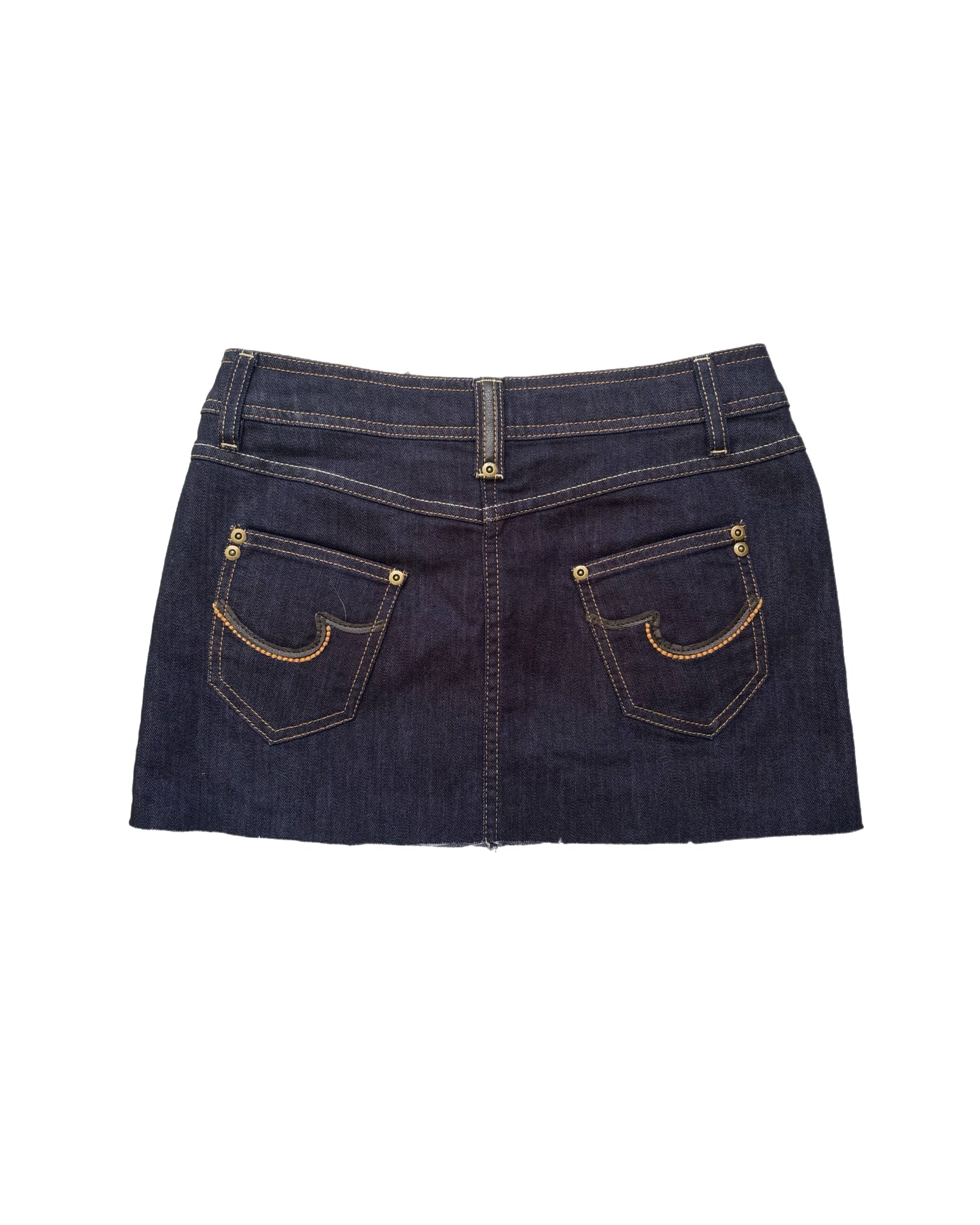 Falda Mini Denim con Lentejuelas