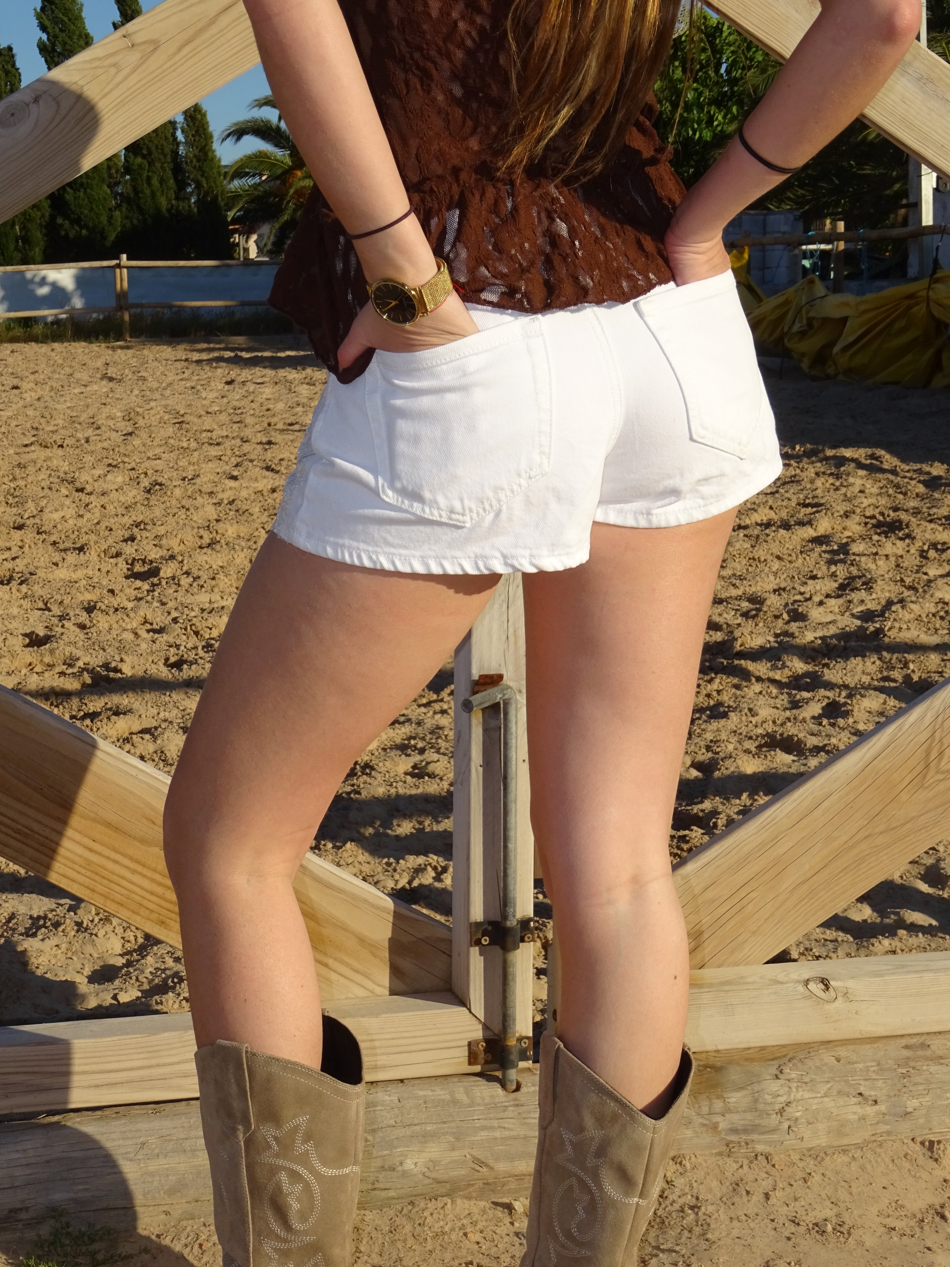 Sequin Lace Shorts